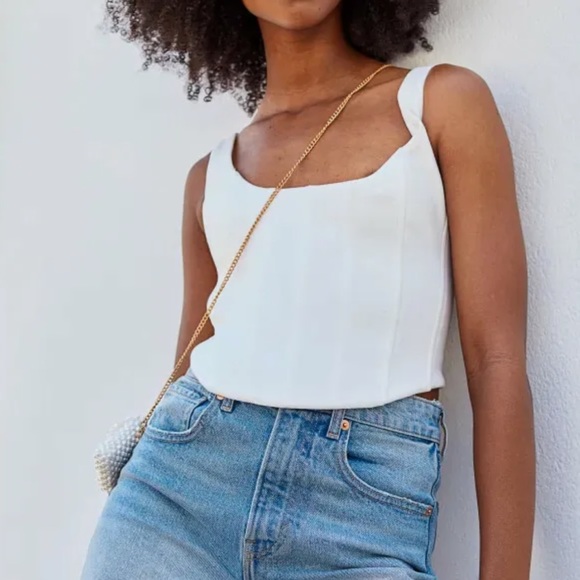 Brock Collection x H&M White Corset Top - Picture 8 of 8